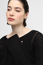 Women's black cardigan  4038582 photo №4