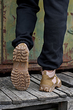 Літні текстильні черевики берці пісочного кольору  8019582 фото №5