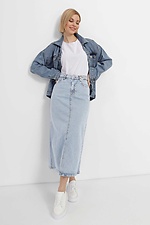 Long denim skirt  4014583 photo №2