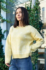 Damenstrickpullover mit Blumenmuster Teamv 8034584 Foto №2
