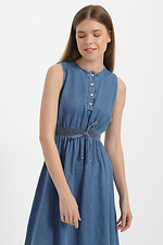 Damska jeansowa sukieneczka z puszystą spódnicą  4014585 zdjęcie №2