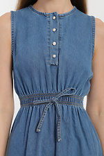 Damska jeansowa sukieneczka z puszystą spódnicą  4014585 zdjęcie №4