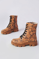 Chunky military leather platform boots  4205585 photo №1
