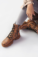 Chunky military leather platform boots  4205585 photo №3