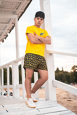 Яркие пляжные шорты для плаванья из плащевки Custom Wear 8025585 фото №4