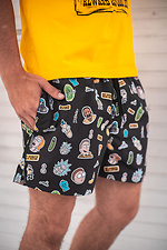 Bright beach shorts for swimming from raincoat fabric Custom Wear 8025586 photo №1