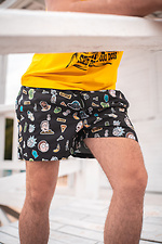 Bright beach shorts for swimming from raincoat fabric Custom Wear 8025586 photo №4