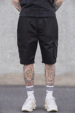 Mens Volt Reflective Black Knit Cargo Shorts Without 8049586 photo №4