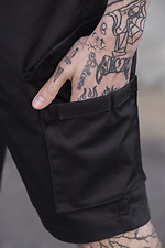 Mens Volt Reflective Black Knit Cargo Shorts Without 8049586 photo №6