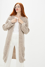 Knitted long cardigan  4035587 photo №1