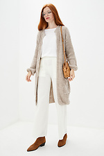 Knitted long cardigan  4035587 photo №2