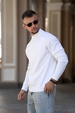 Чоловічий джемпер в'язаний бавовняний гольф Basic Jumper білий Teamv 8034587 фото №4