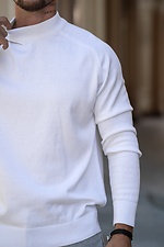 Чоловічий джемпер в'язаний бавовняний гольф Basic Jumper білий Teamv 8034587 фото №6