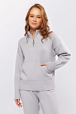 Women's light gray sweater  4038588 photo №1