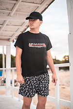 Принтованные пляжные шорты для плаванья из плащевки Custom Wear 8025588 фото №2