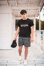 Принтовані пляжні шорти для плавання з плащової тканини Custom Wear 8025588 фото №3