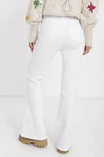 Białe dżinsy damskie Batal z wysokim stanem  4014590 zdjęcie №3