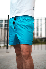Blue swim shorts made of raincoat fabric Custom Wear 8025590 photo №5