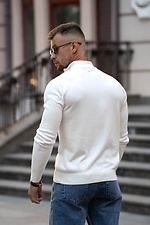Чоловічий джемпер на блискавці з бавовни Zip Jumper білий Teamv 8034590 фото №4