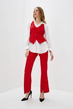 Short business vest from a red suit Garne 3039591 photo №2