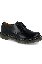 Black autumn shoes made of genuine leather Forester 4101591 photo №1