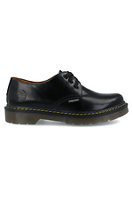 Black autumn shoes made of genuine leather Forester 4101591 photo №2
