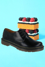 Black autumn shoes made of genuine leather Forester 4101591 photo №10