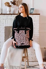 Молодежный рюкзак ролл-топ в леопардовый принт с карманом для ноутбука SGEMPIRE 8015591 фото №1