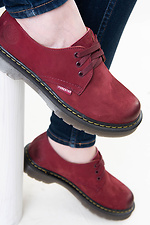 Red autumn nubuck shoes Forester 4101592 photo №9