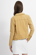 Коротка джинсова куртка на ґудзиках  4014593 фото №3