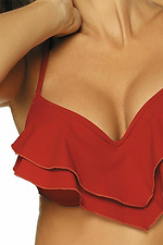 Bright two-piece swimsuit with flounces on a push-up bra and panties Marko 4023593 photo №4