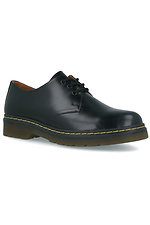 Massive black shoes made of genuine leather Forester 4101593 photo №1