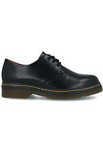 Massive black shoes made of genuine leather Forester 4101593 photo №2