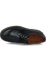 Massive black shoes made of genuine leather Forester 4101593 photo №4