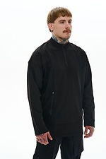 Свитшот из стрейч нейлона "Скейп", черный TUR WEAR 8037593 фото №2