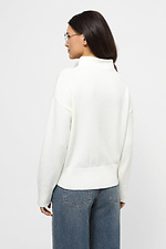 Weißer Damenpullover  4038594 Foto №3