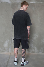 Herren T-Shirt Washed Oversized Washed Black Without 8049594 Foto №5