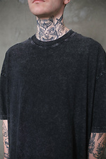 Men's Washed Oversized T-Shirt Washed Black Without 8049594 photo №6