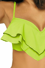 Bright two-piece swimsuit with ruffles on a push-up bra and panties leggings Marko 4023595 photo №4