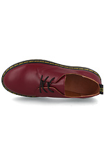 Масивні червоні туфлі з натуральної шкіри на платформі Forester 4101595 фото №4
