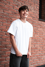 Weißes Oversize-T-Shirt aus Baumwolle Custom Wear 8025595 Foto №1