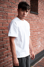 Weißes Oversize-T-Shirt aus Baumwolle Custom Wear 8025595 Foto №2