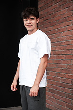 Weißes Oversize-T-Shirt aus Baumwolle Custom Wear 8025595 Foto №3