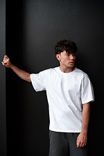 Weißes Oversize-T-Shirt aus Baumwolle Custom Wear 8025595 Foto №4