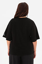 Schwarzes Damen-T-Shirt „I love Kyiv“ Garne 9001595 Foto №2