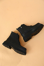 Массивные кожаные ботинки в милитари стиле на платформе 4205596 фото №2