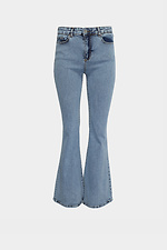 Ausgestellte Batal-Jeans mit hoher Taille für Damen  4014597 Foto №5