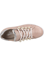 Summer light sneakers made of genuine leather with glitter and pearls Las Espadrillas 4101597 photo №5