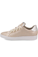 Summer light sneakers made of genuine leather with glitter and pearls Las Espadrillas 4101598 photo №4