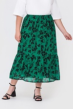 YNONA Chiffon-Midirock mit breitem Volant Garne 3040600 Foto №1
